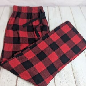 Woman's XL Red and Black Flannel Pijama Pants